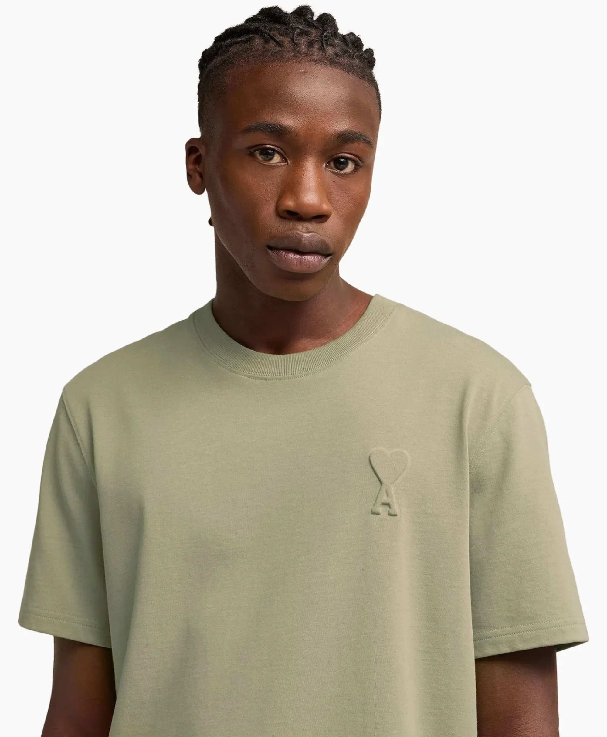 T-Shirts^Ami Paris T-Shirt Korte Mouw Adc Khaki