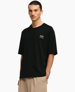 T-Shirts^Ami Paris T-Shirt Korte Mouw Ami Am Zwart