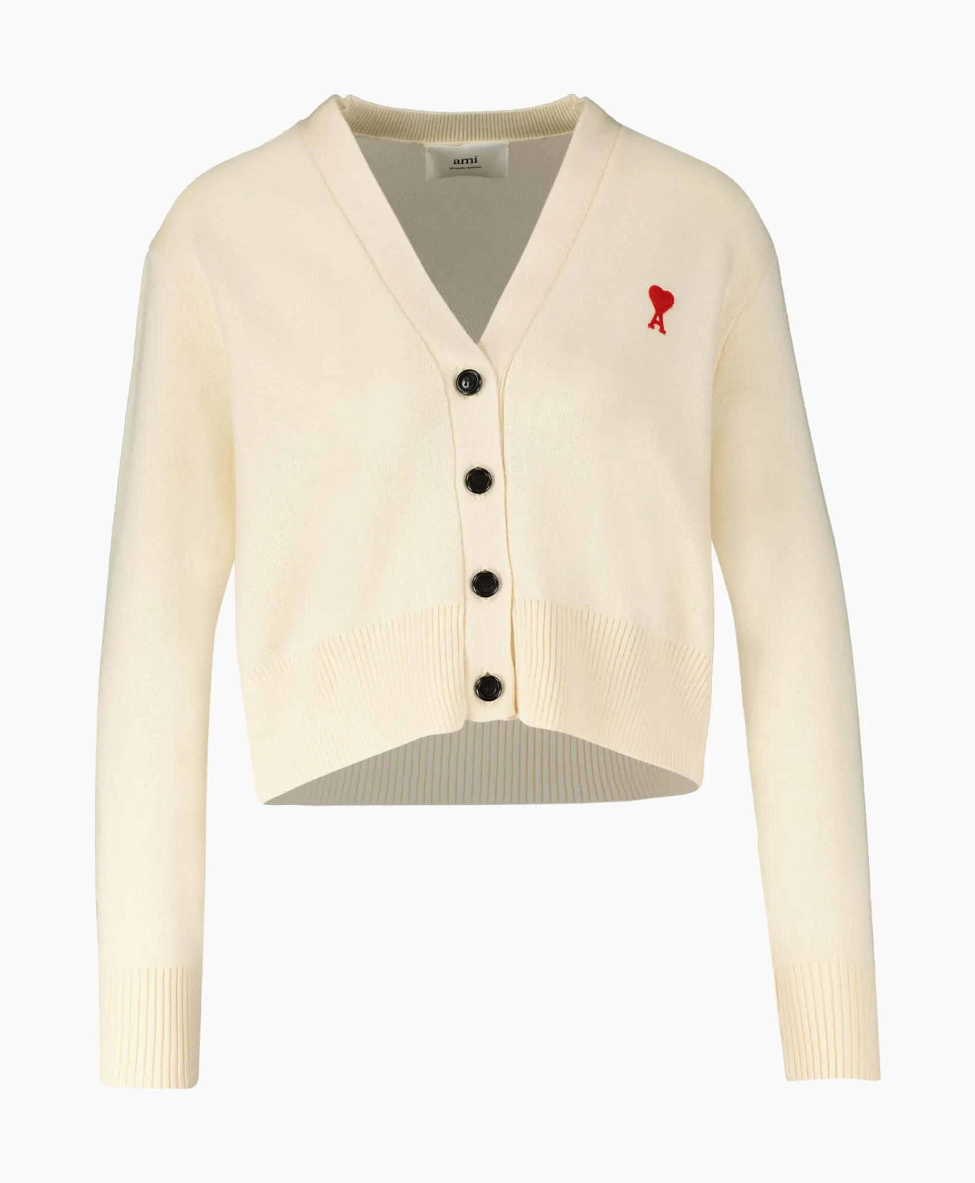 Vesten^Ami Paris Vest Red Adc Cardigan Beige