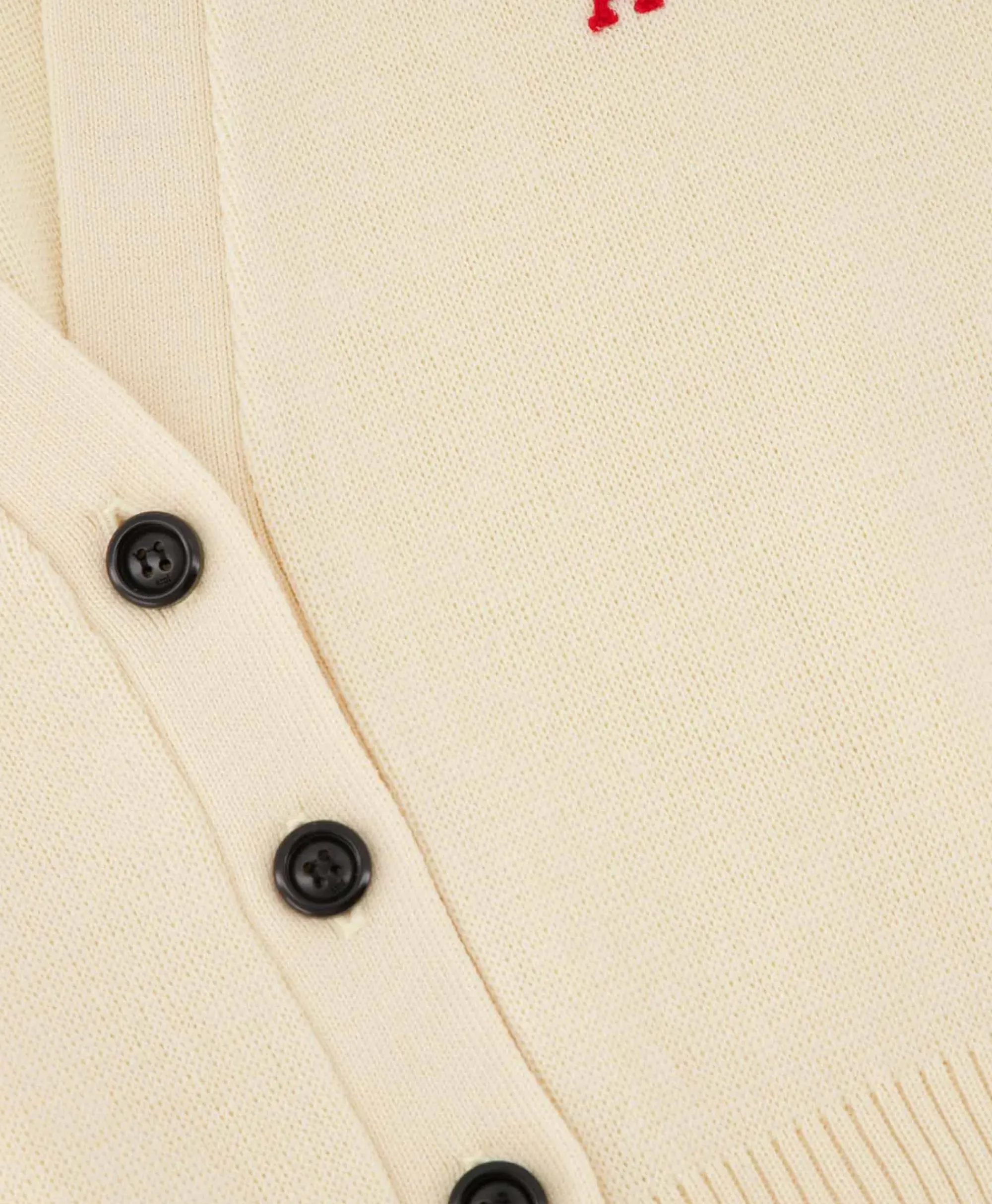 Vesten^Ami Paris Vest Red Adc Cardigan Beige
