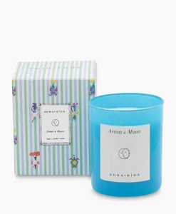 Lifestyle^Anna+nina Kaars Artists And Muses Scented Candle Blauw