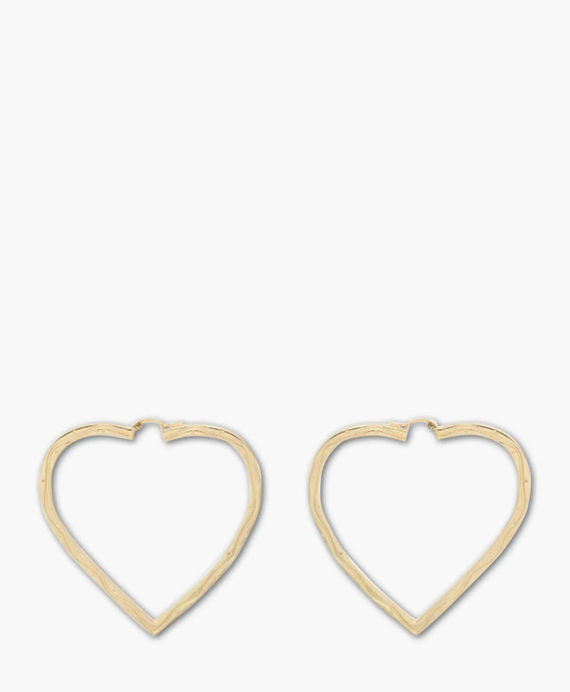 Sieraden^Anna+nina Oorbellen Funky Love Hoop Goud