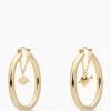 Sieraden^Anna+nina Oorbellen Love Story Hoop Earrings Silver Goldplat Goud
