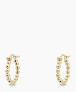 Sieraden^Anna+nina Oorbellen Solstice Ring Earrings Silver Goldplated Goud