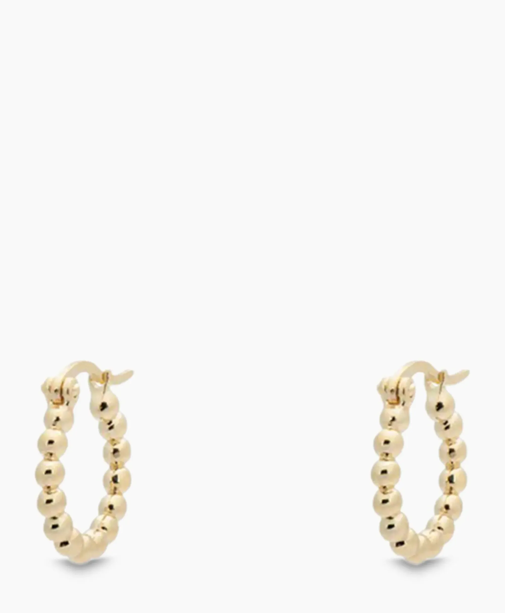 Sieraden^Anna+nina Oorbellen Solstice Ring Earrings Silver Goldplated Goud