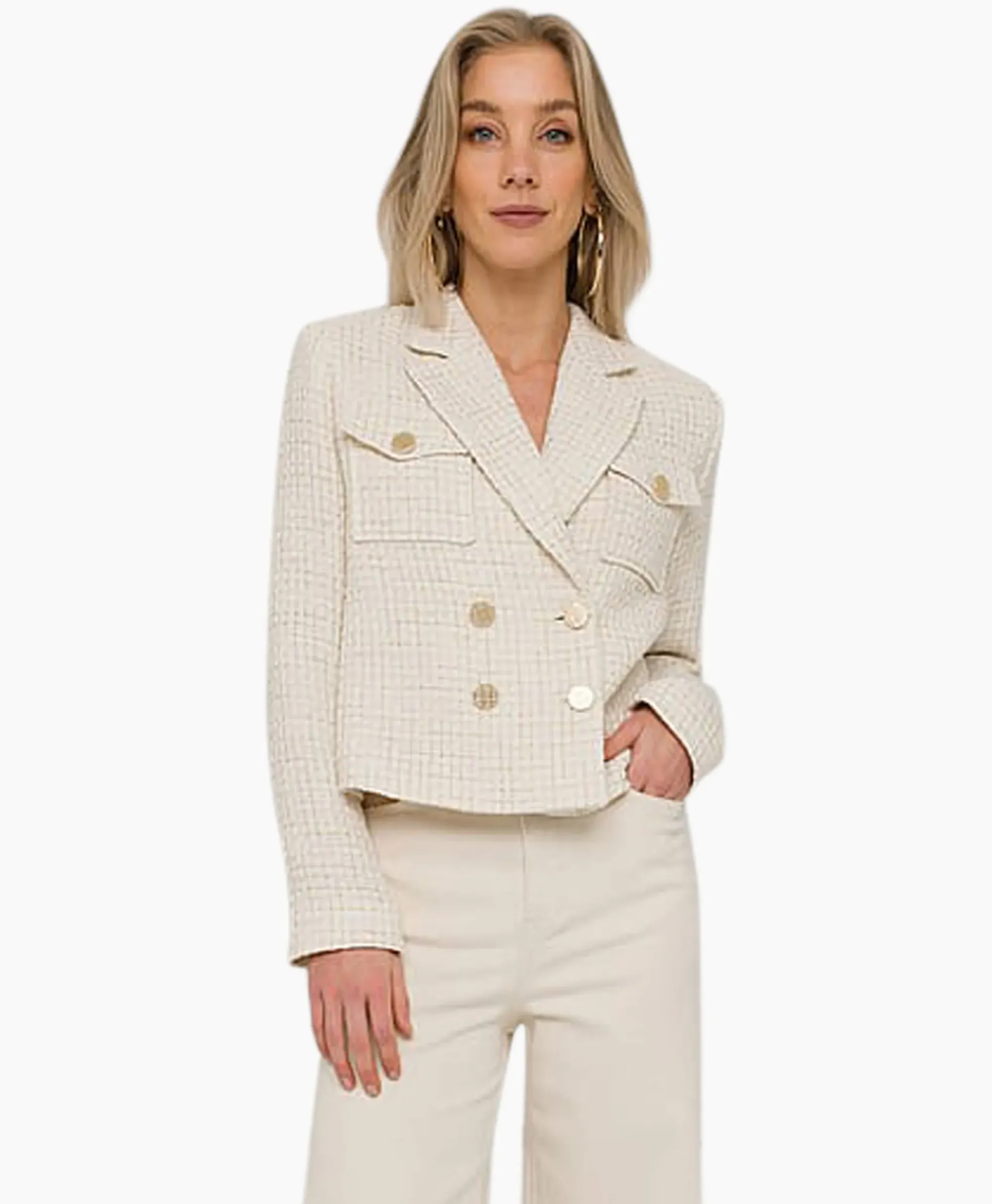 Blazers^Anna Van Toor Blazer 33A01-02613 Off White