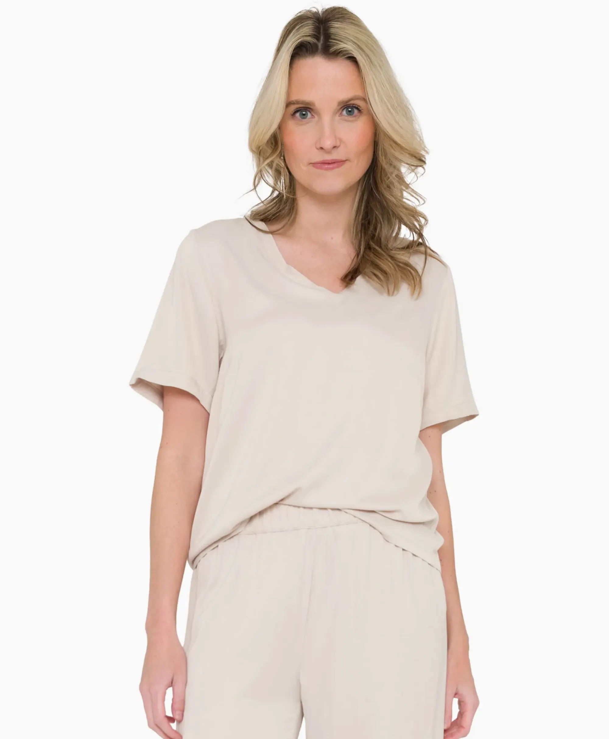 T-Shirts & Tops^Anna Van Toor Blouse 43A05-03391 Beige