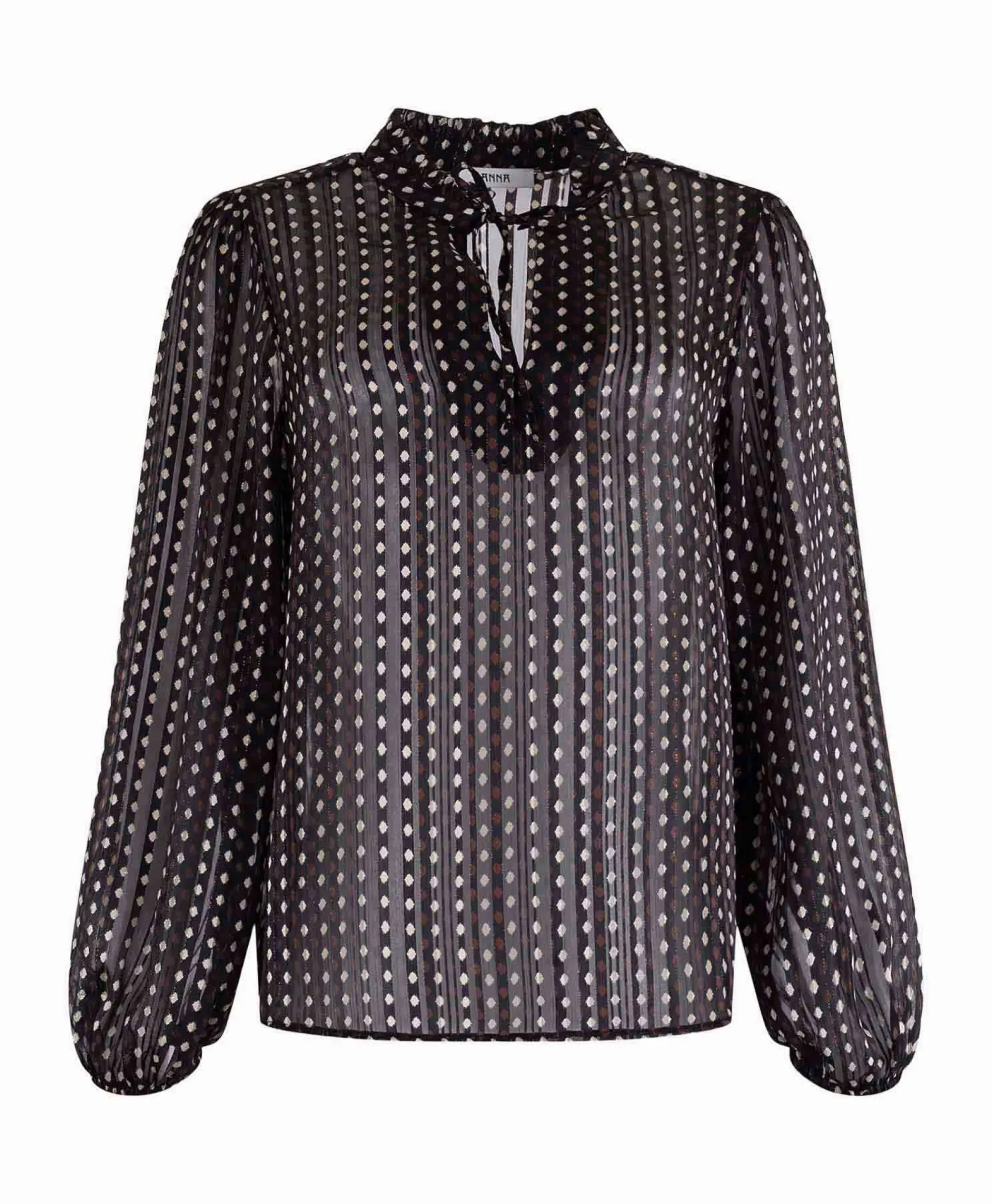 Blouses^Anna Van Toor Blouse 74A05-03367 Zwart