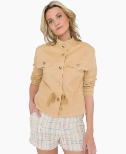 Jassen^Anna Van Toor Gilet 32A01-02609 Zand