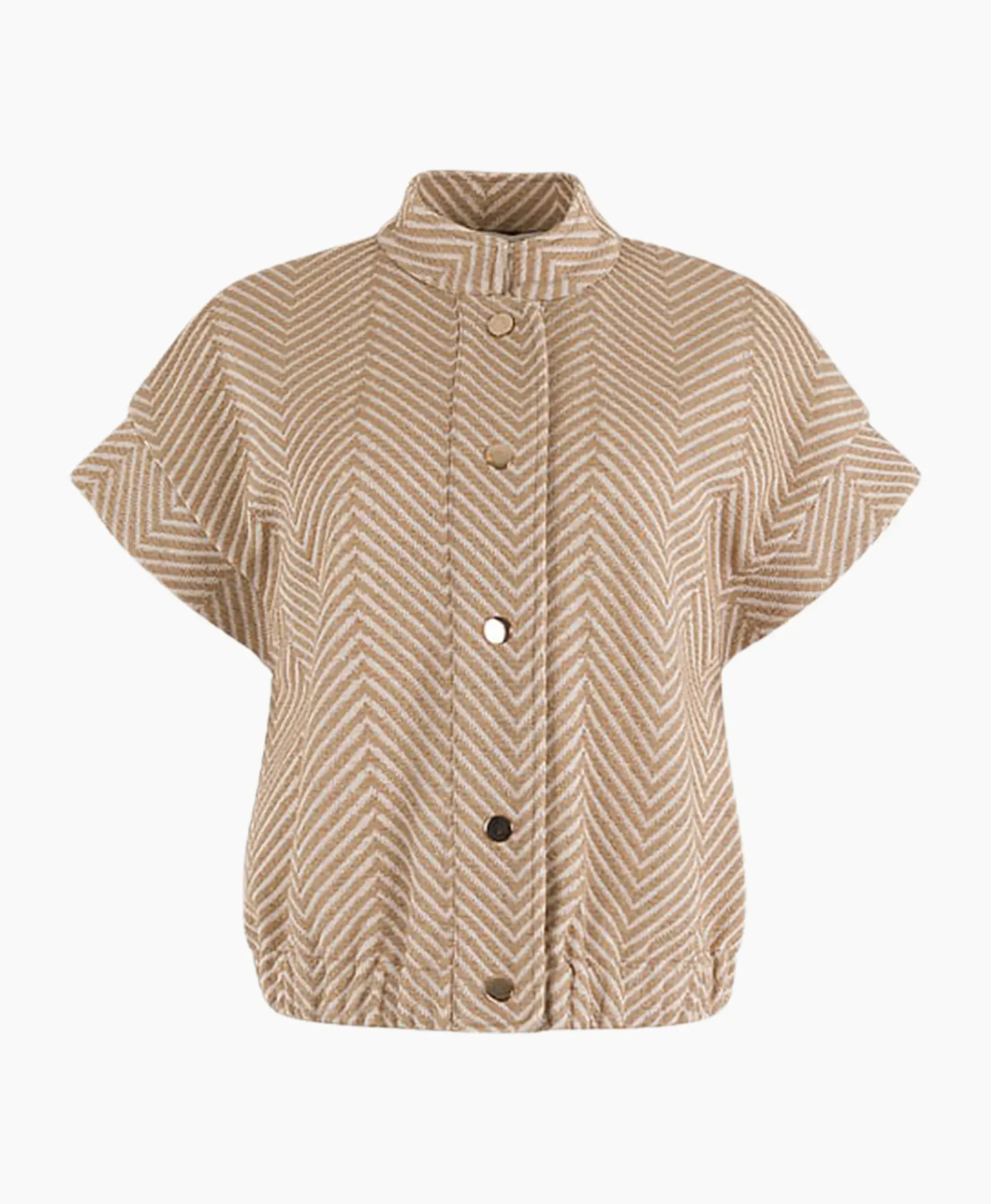 Blouses^Anna Van Toor Gilet 26A11-02097 Zand