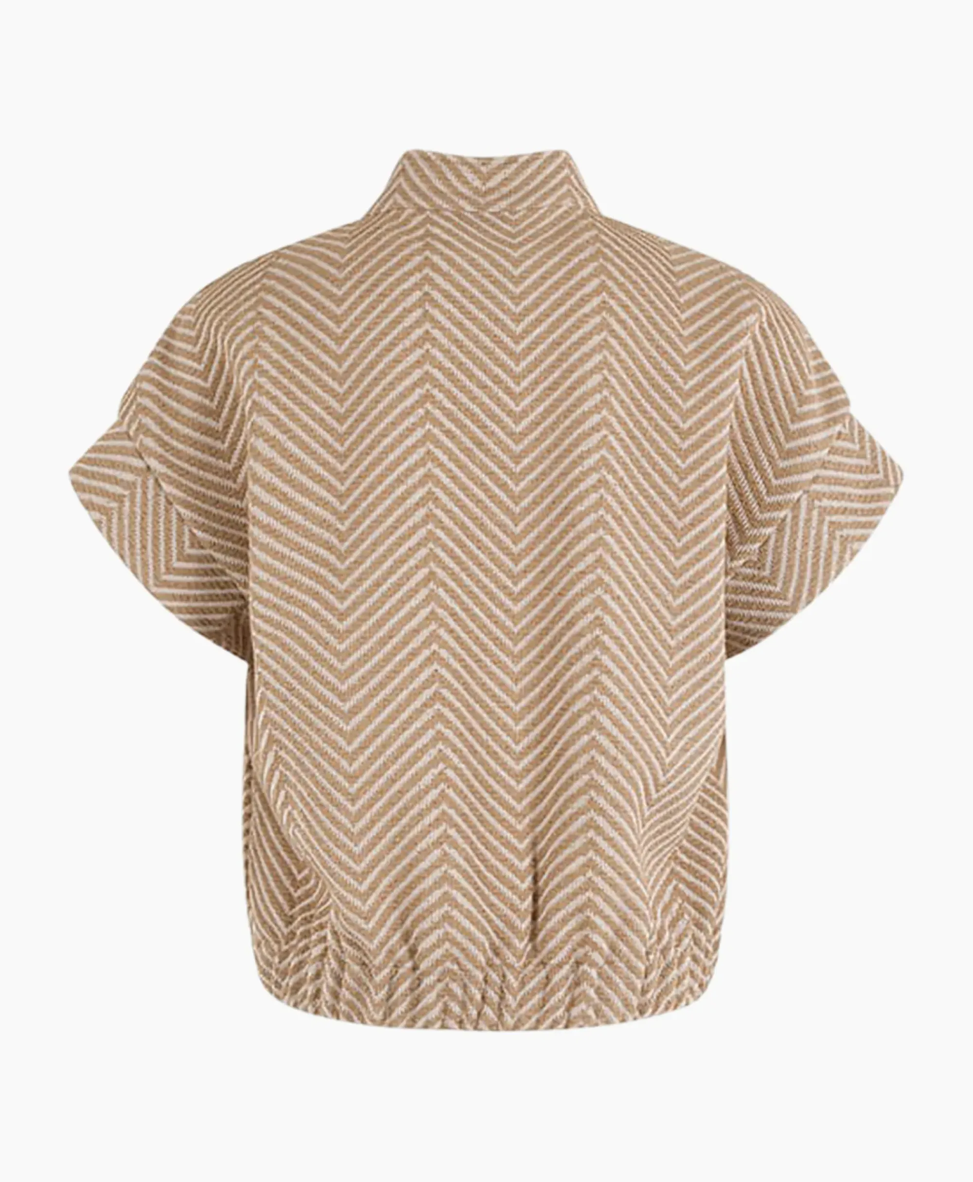 Blouses^Anna Van Toor Gilet 26A11-02097 Zand