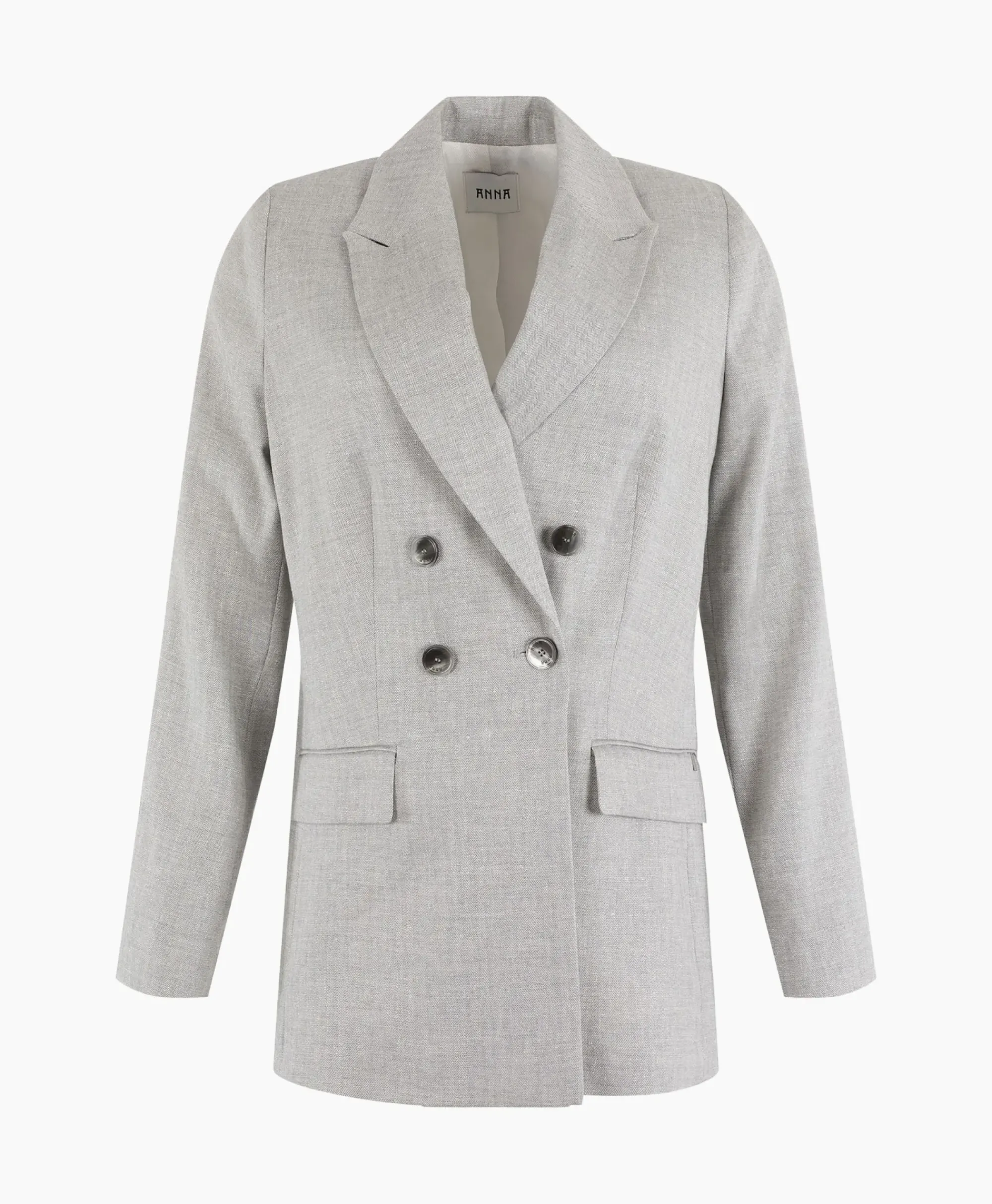 Gilets^Anna Van Toor Gilet 33A01-02610 Zilver