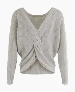 Truien^Anna Van Toor Pullover 21A09-02818B Licht Grijs