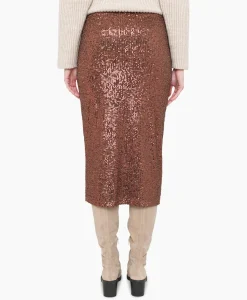 Rokken^Anna Van Toor Rok 74A03-02616B Brons