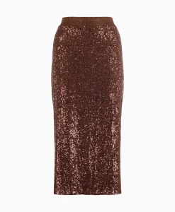 Rokken^Anna Van Toor Rok 74A03-02616B Brons