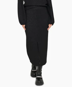 Rokken^Anna Van Toor Rok 43A03-02651 Zwart