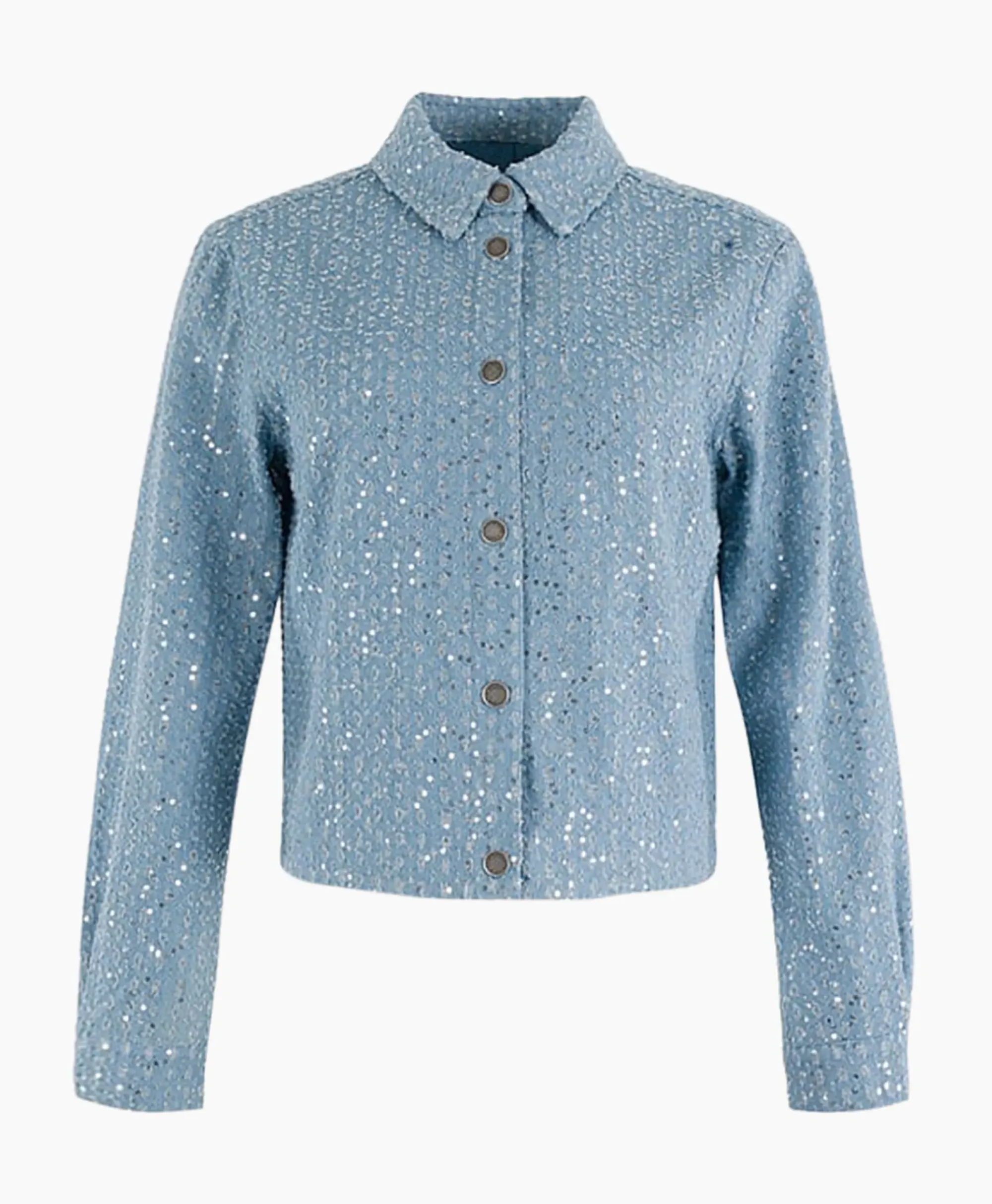 Blouses^Anna Van Toor Spijkerjas 17A01-02612 Blauw