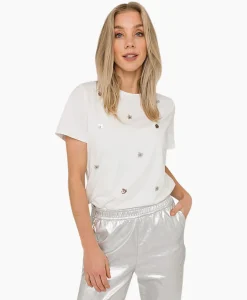 T-Shirts & Tops^Anna Van Toor T-Shirt Korte Mouw 08A04-03629 Off White