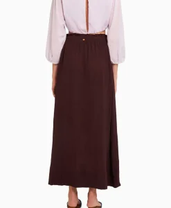 Rokken^Antik Batik Maxi Rok Magoo1Ski Bruin