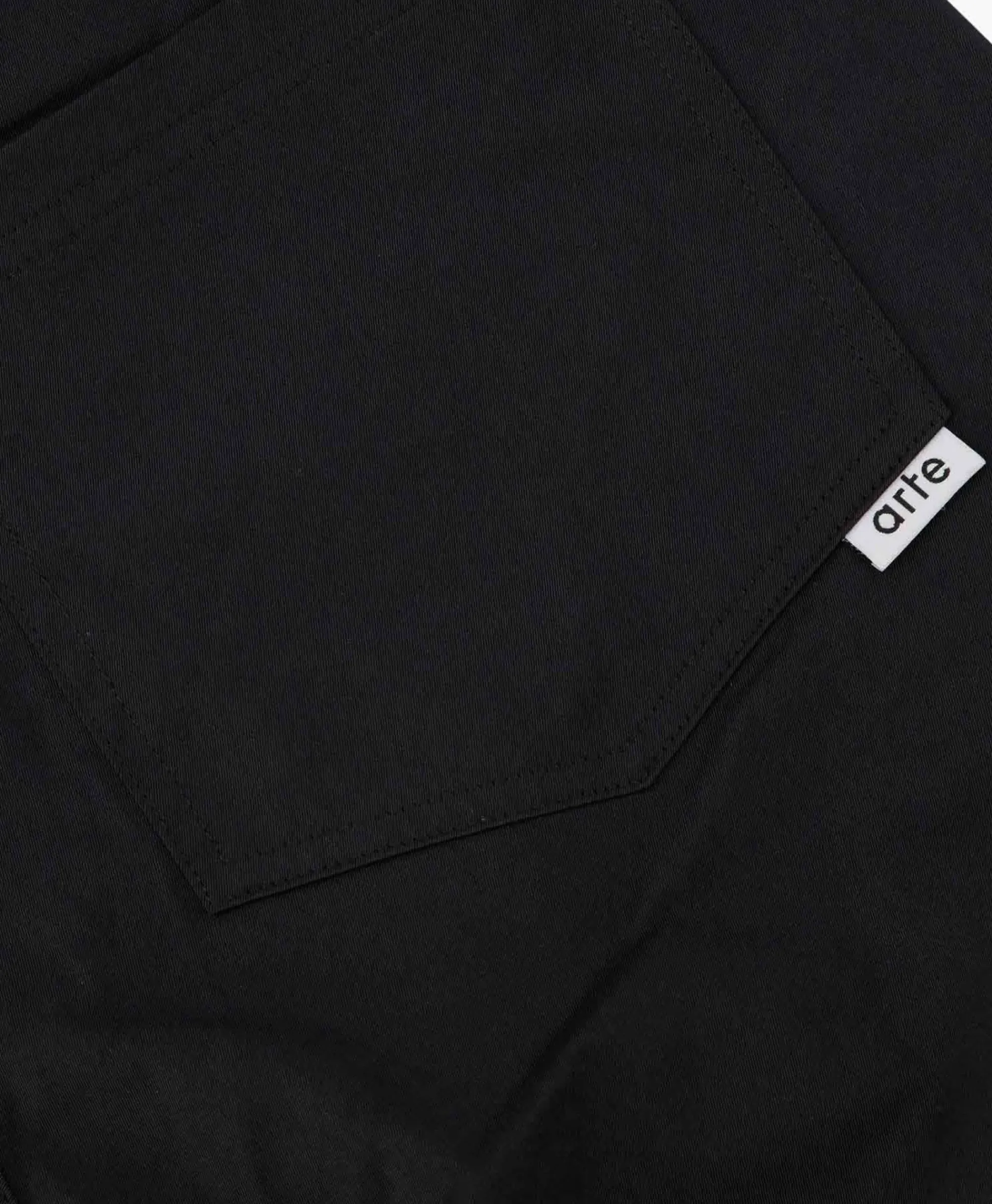 Broeken^Arte Antwerp Broek Nylon Double Knee Pocket Zwart