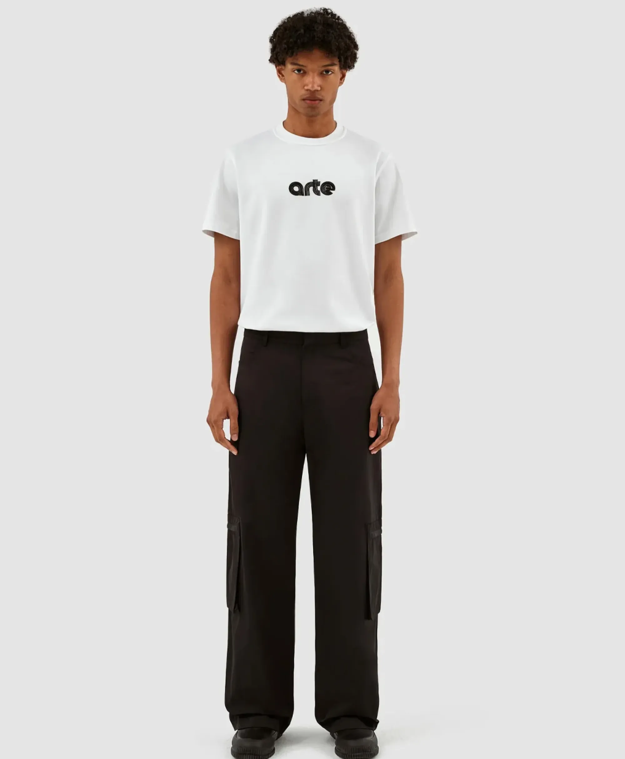 Broeken^Arte Antwerp Broek Nylon Double Knee Pocket Zwart