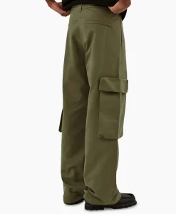 Broeken^Arte Antwerp Broek Oversize 3D Pocket Donker Groen
