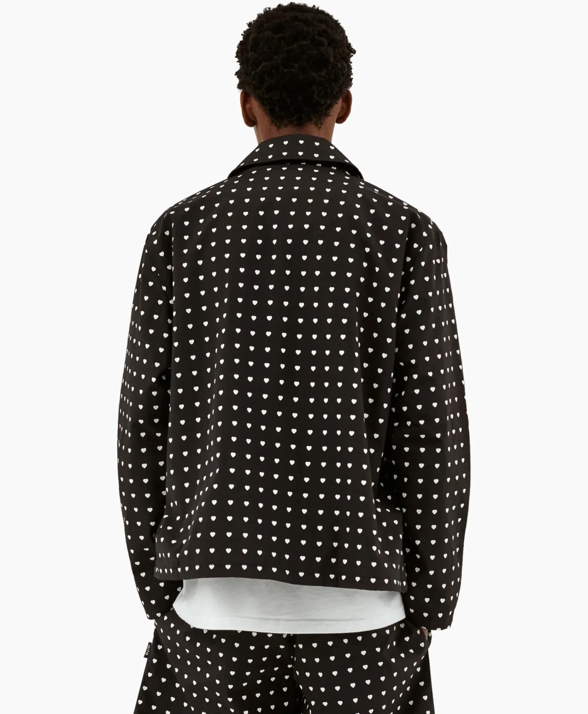 Jassen^Arte Antwerp Jack Coach Heart Print Zwart