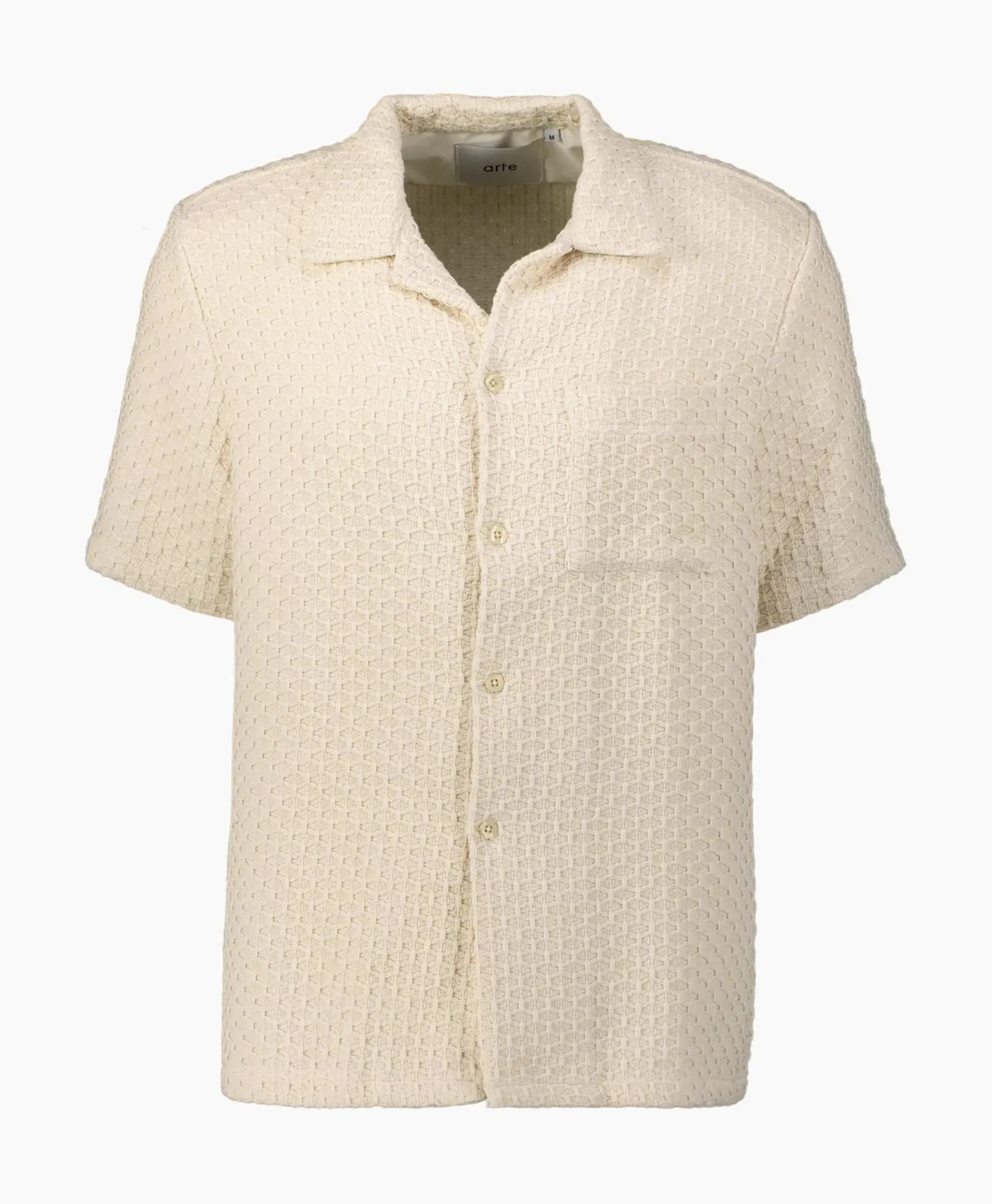 Overhemden^Arte Antwerp Overhemd Jacquard Croche Off White