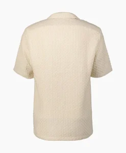 Overhemden^Arte Antwerp Overhemd Jacquard Croche Off White