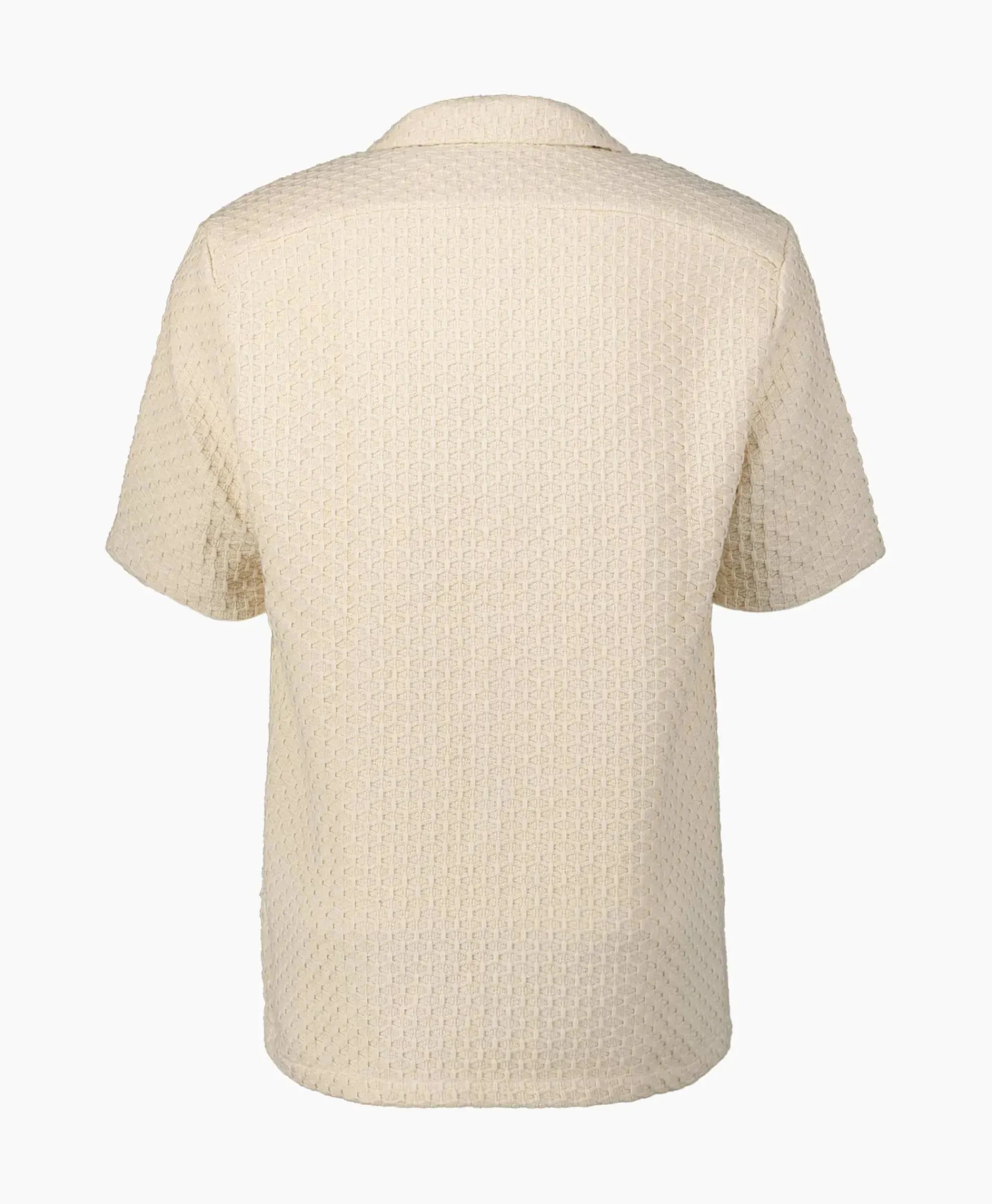 Overhemden^Arte Antwerp Overhemd Jacquard Croche Off White