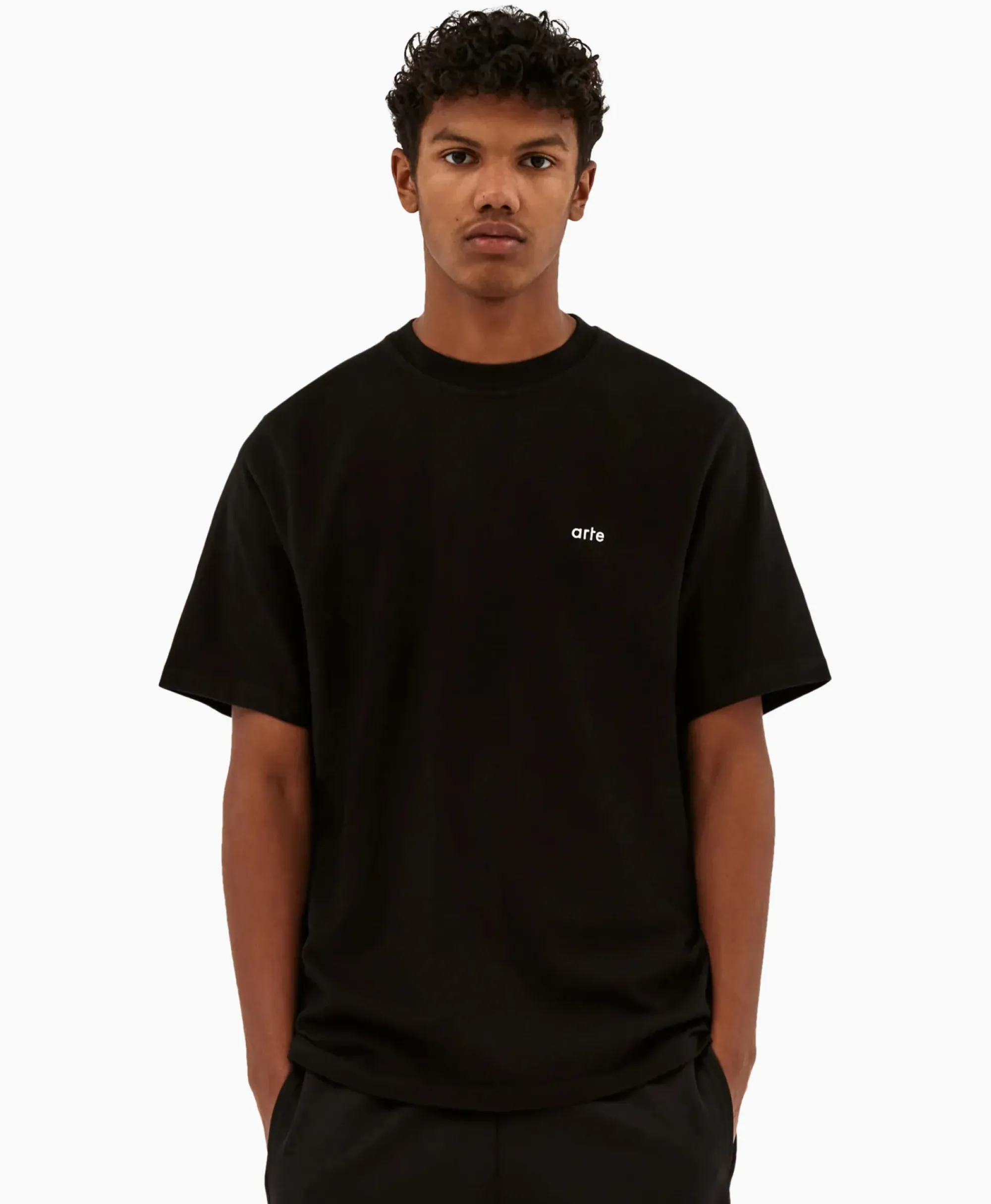 T-Shirts^Arte Antwerp T-Shirt Korte Mouw Circle Runner Back Print Zwart