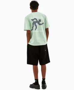 T-Shirts^Arte Antwerp T-Shirt Korte Mouw Circle Runner Back Print Groen