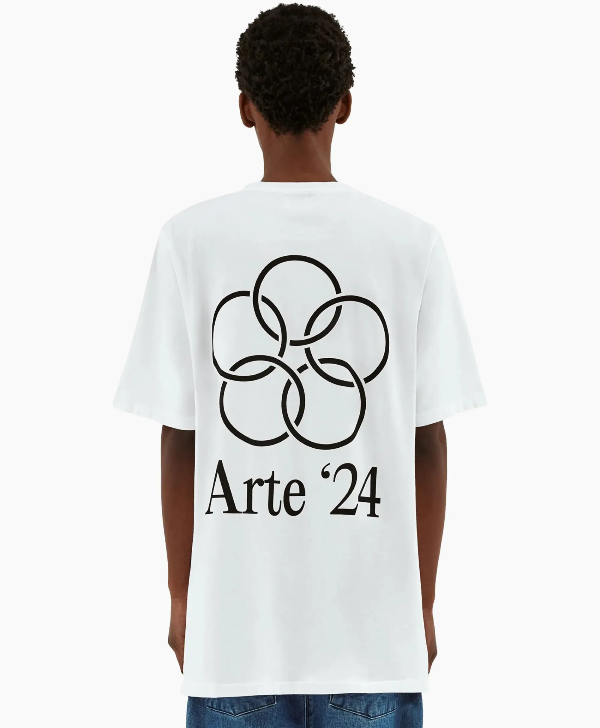 T-Shirts^Arte Antwerp T-Shirt Korte Mouw Arte'24 Circles Back Wit