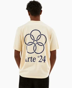 T-Shirts^Arte Antwerp T-Shirt Korte Mouw Arte'24 Circles Back Off White