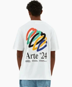 T-Shirts^Arte Antwerp T-Shirt Korte Mouw Heart Rings Back Print Wit