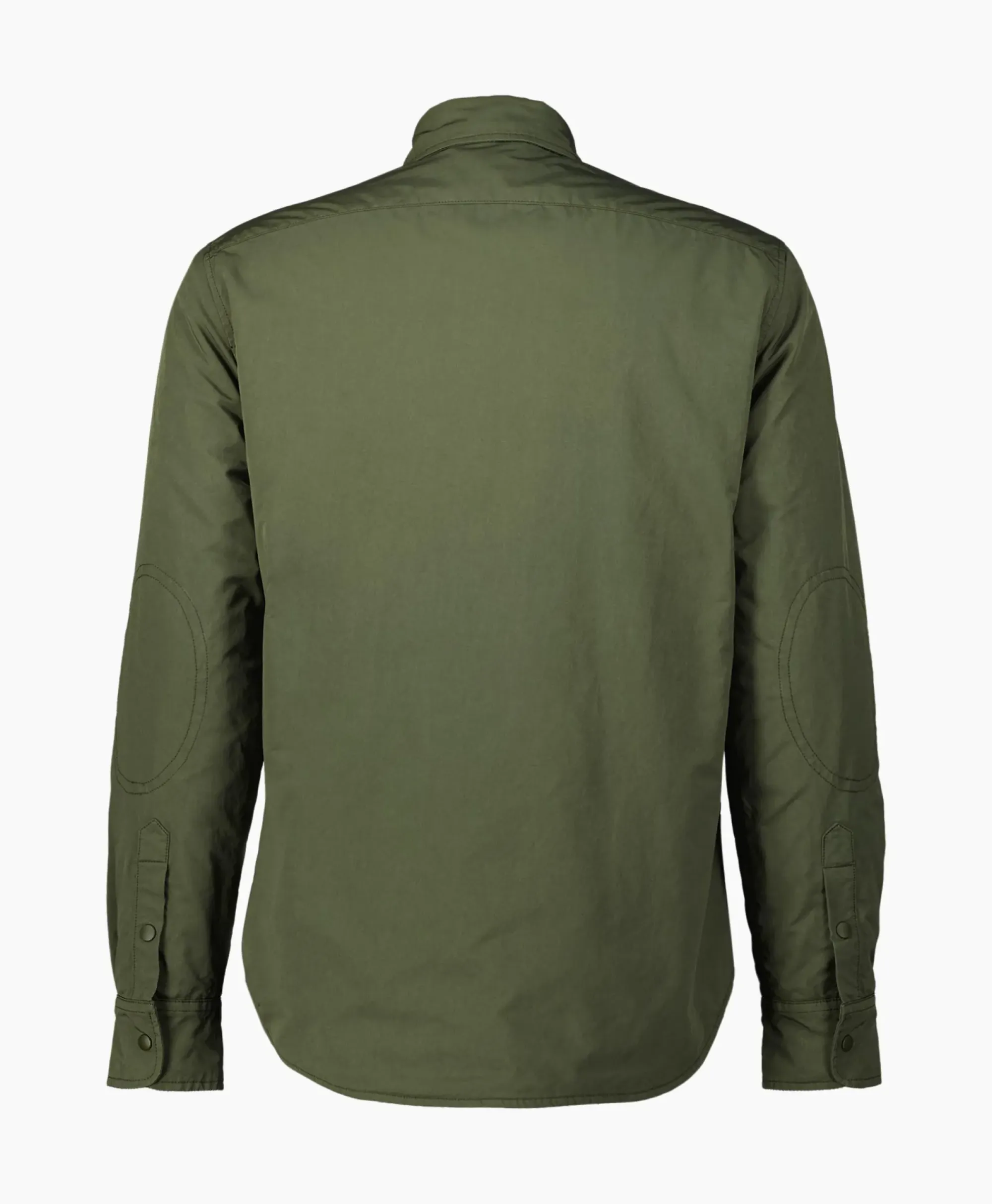 Overhemden^Aspesi Overhemd Camicia Alvaro Wool Donker Groen