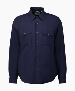 Overhemden^Aspesi Overhemd Camicia Doppia Blauw