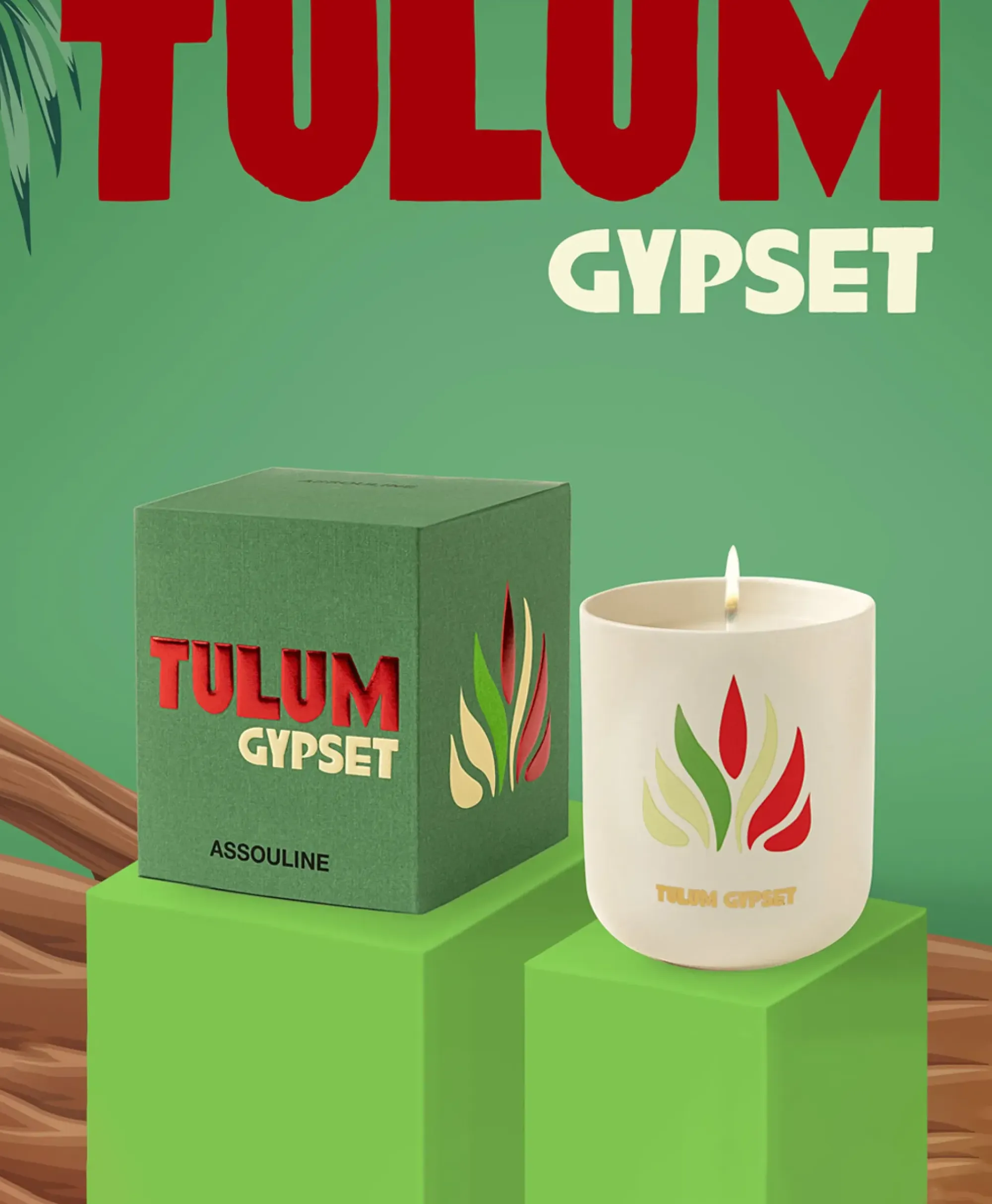 Lifestyle^Assouline Kaars Tulum Gypset - Travelfrom Home Candle Diversen