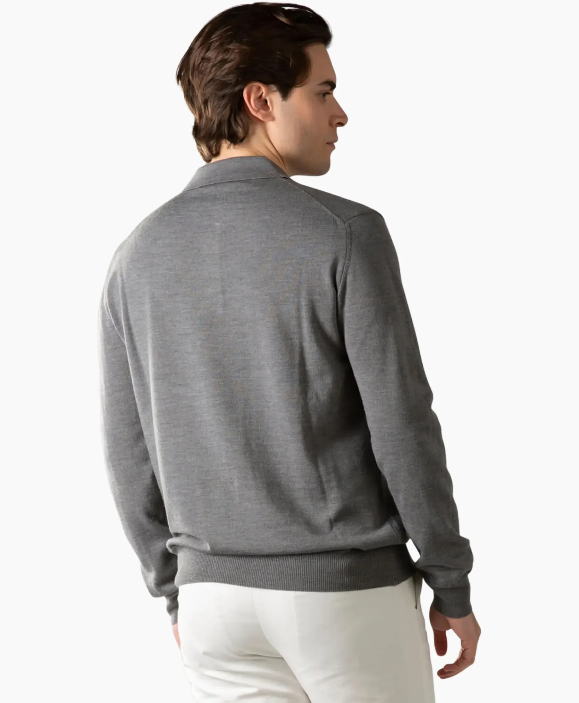 Polo's^Aurelien Polo Longsleeve Donker Grijs