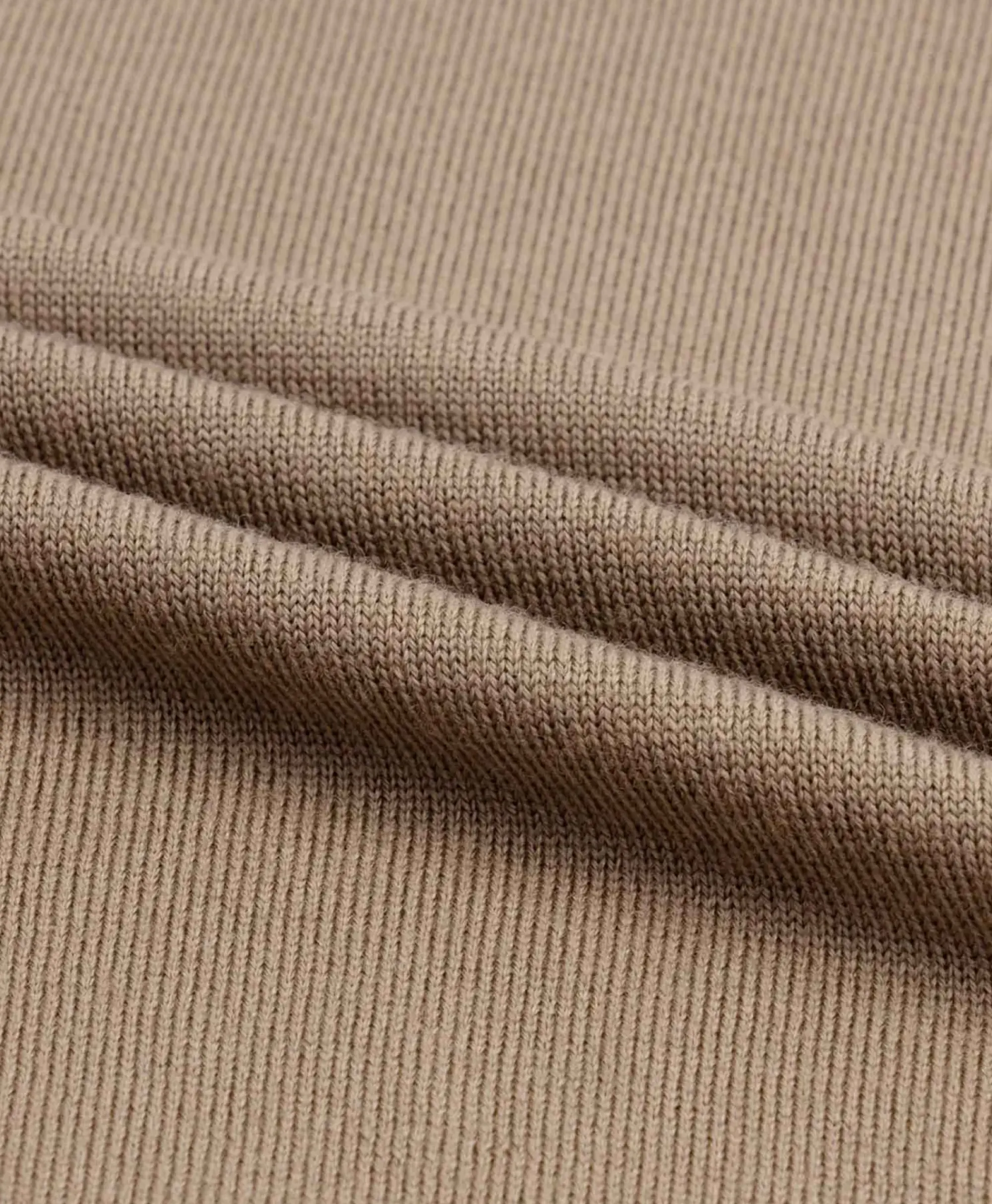 Truien^Aurelien Pullover Buttonless Polo L Taupe