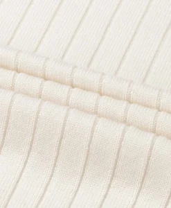 Truien^Aurelien Pullover Rib Zip Polos Ls Ivoor / Naturel