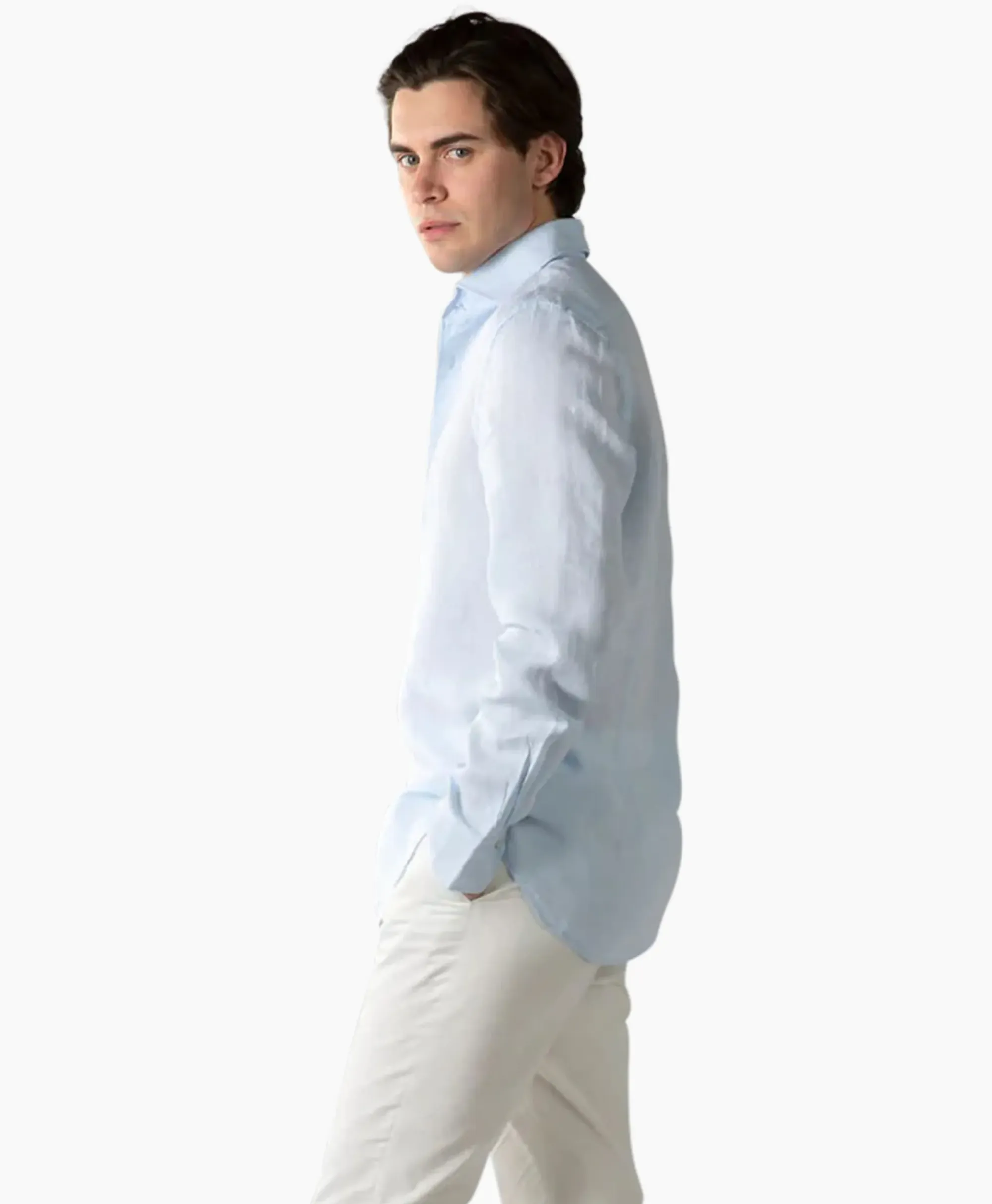 Overhemden^Aurelien Overhemd Seaside Shirt Licht Blauw