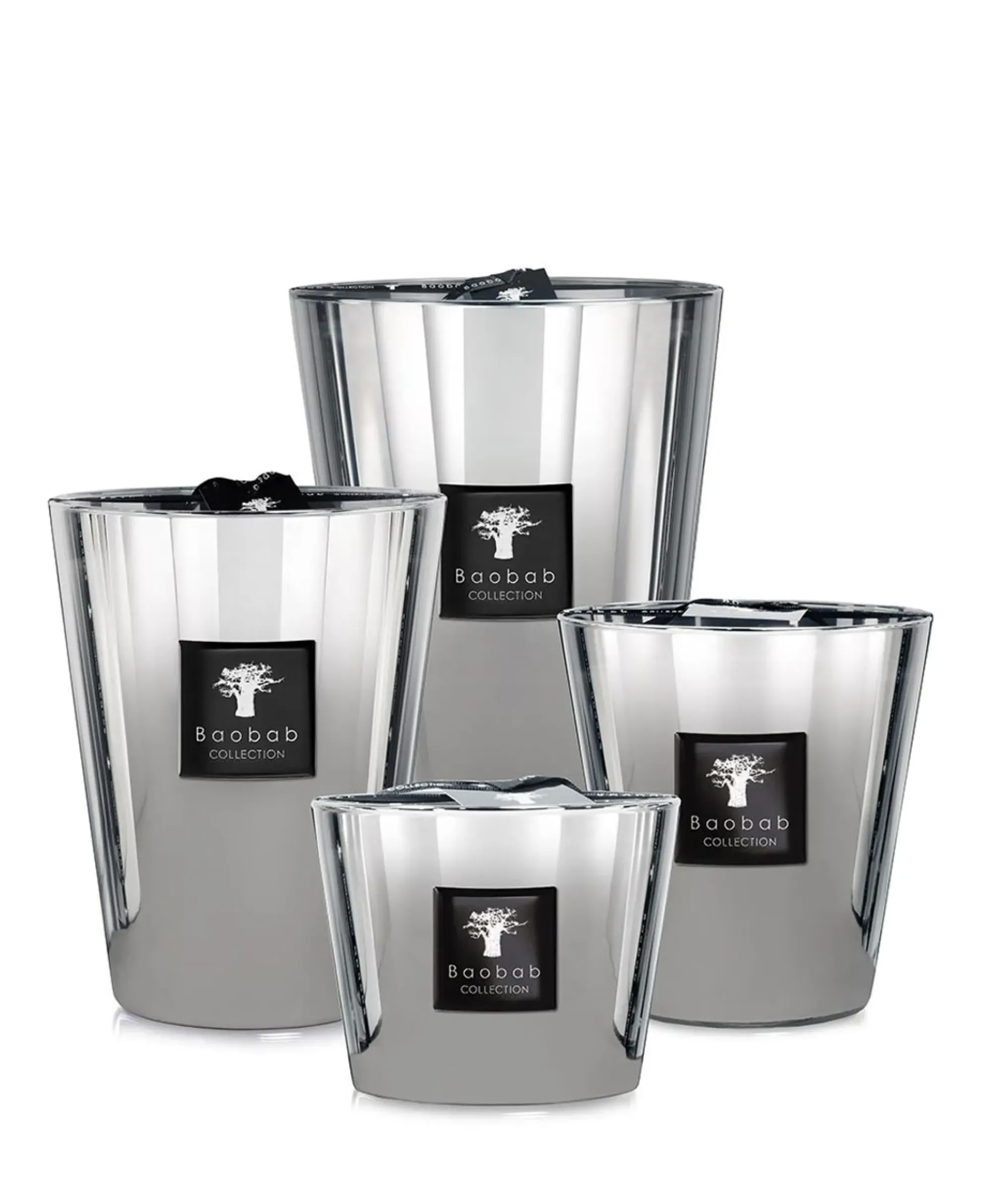 Lifestyle^Baobab Kaars Max 24 Les Exclusives Zilver