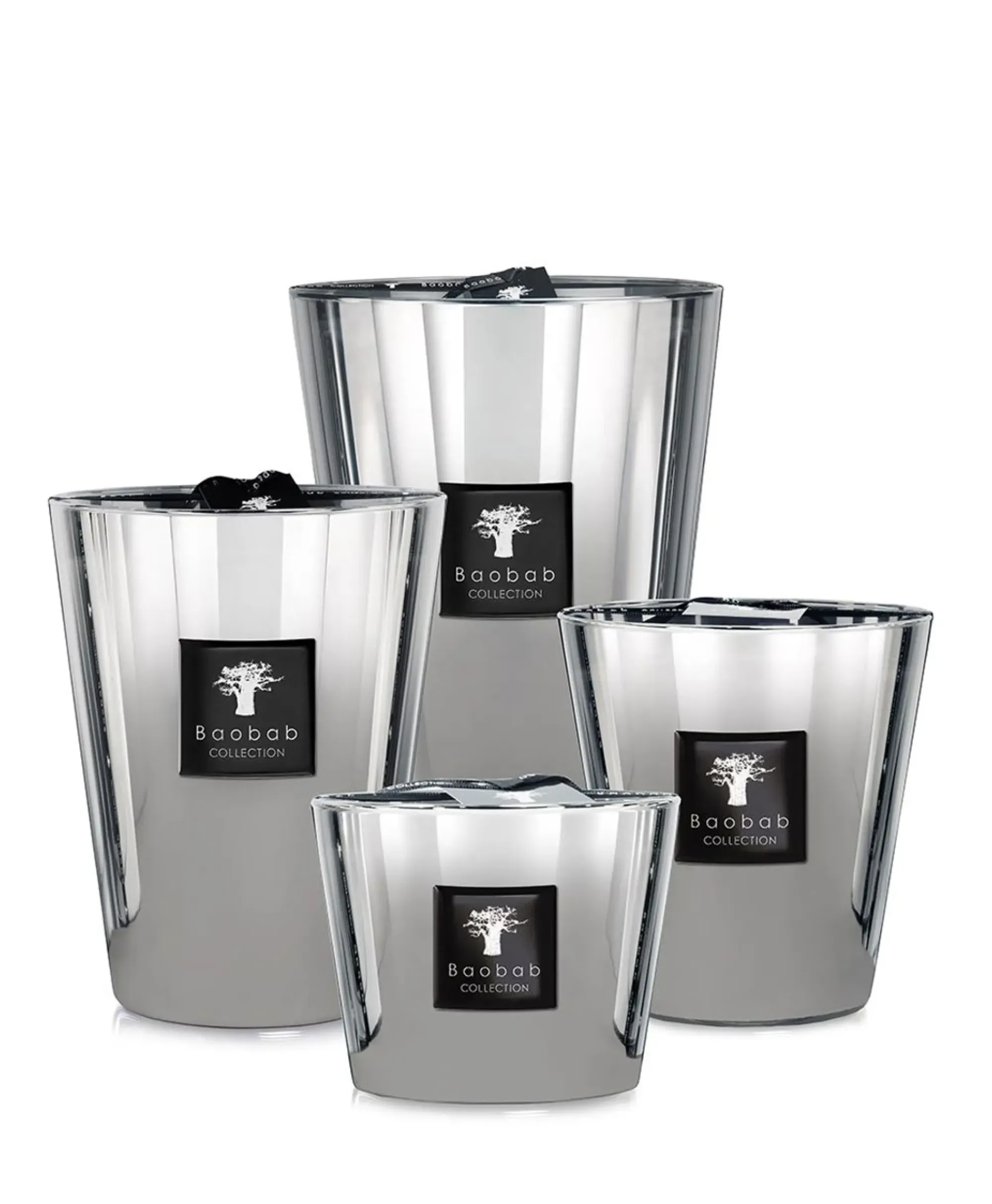 Lifestyle^Baobab Kaars Max 16 Les Exclusives Zilver