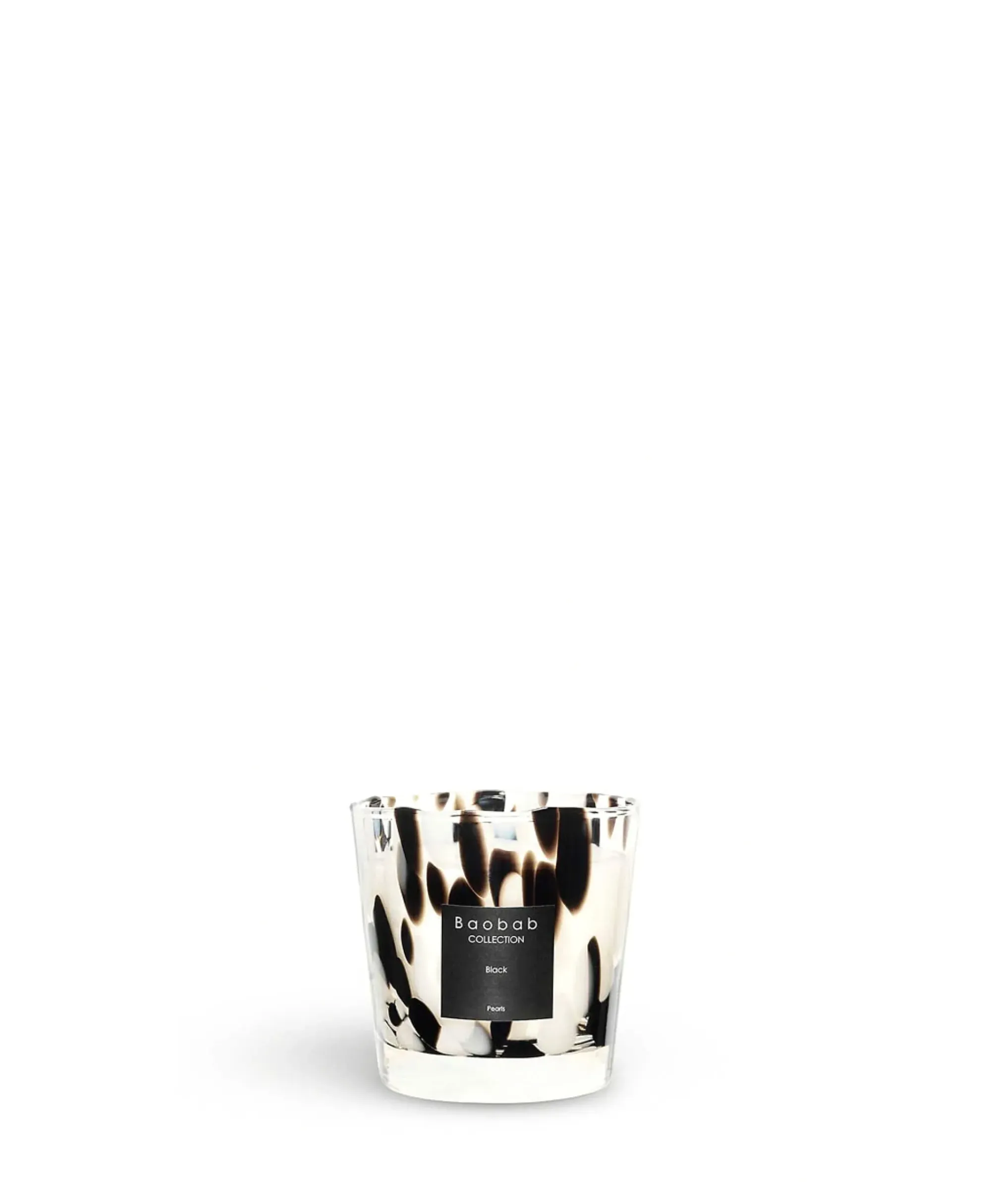 Lifestyle^Baobab Kaars Max One Pearls Zwart