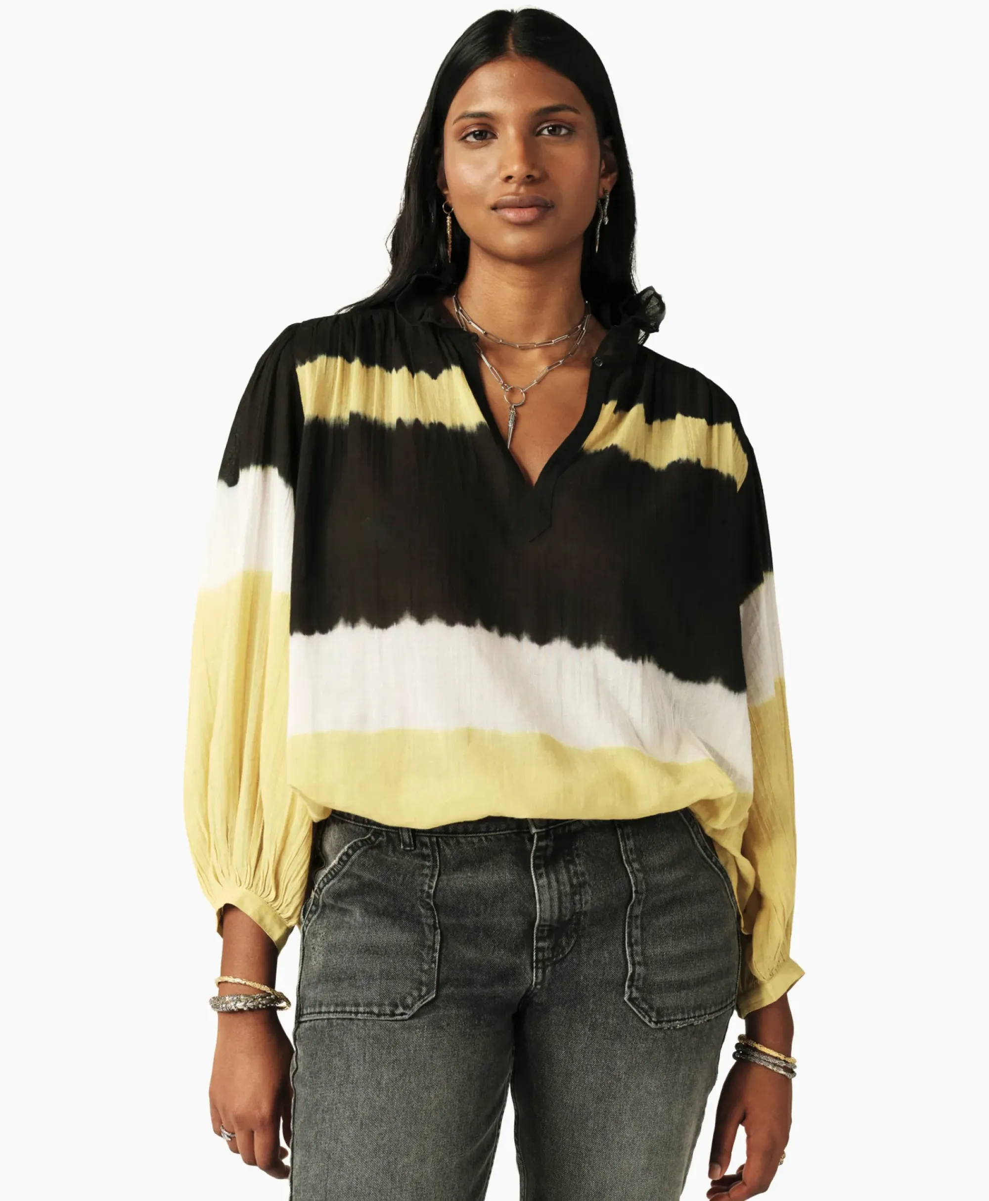 Blouses^Ba&sh Ba&Sh Blouse Harvey Geel