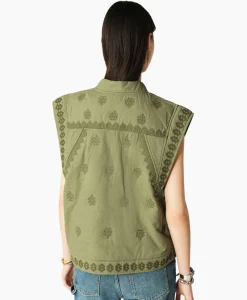 Gilets^Ba&sh Ba&Sh Gilet Mina Khaki