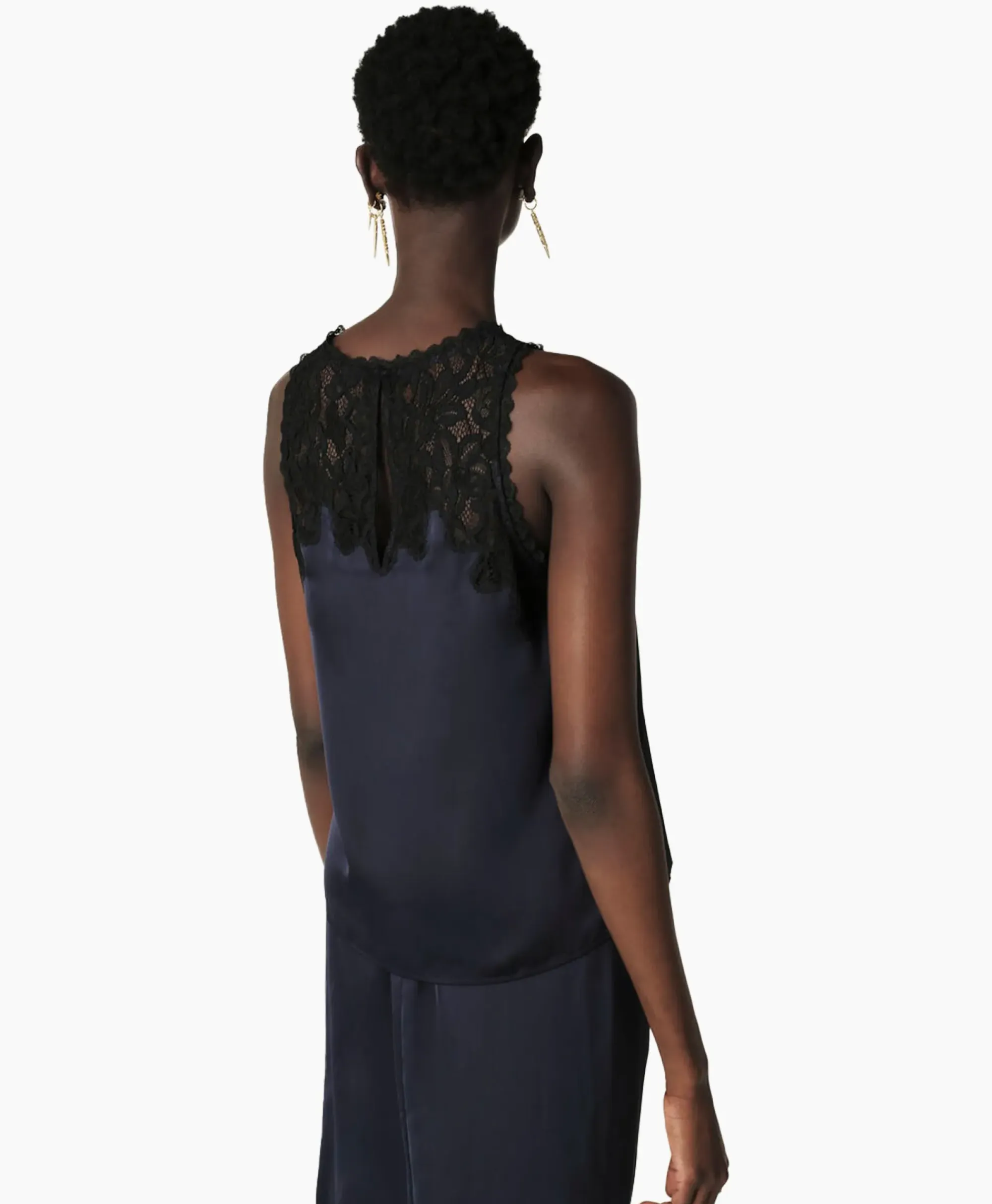 T-Shirts & Tops^Ba&sh Ba&Sh Top Clea Donker Blauw