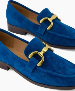 Instappers^Bibi Lou Loafer Suede Blauw