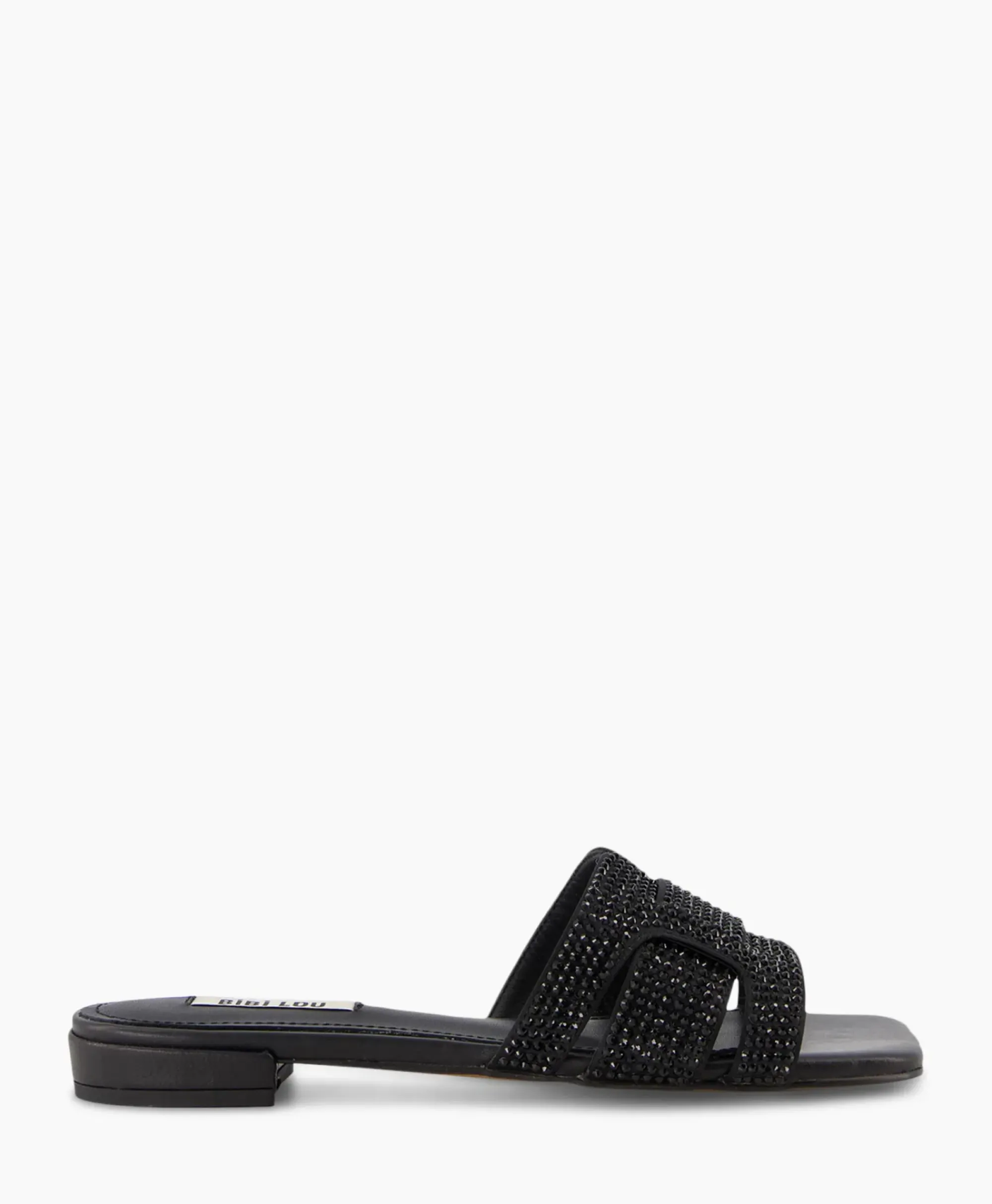 Sandalen^Bibi Lou Sandaal Zonder Hak Strass Zwart